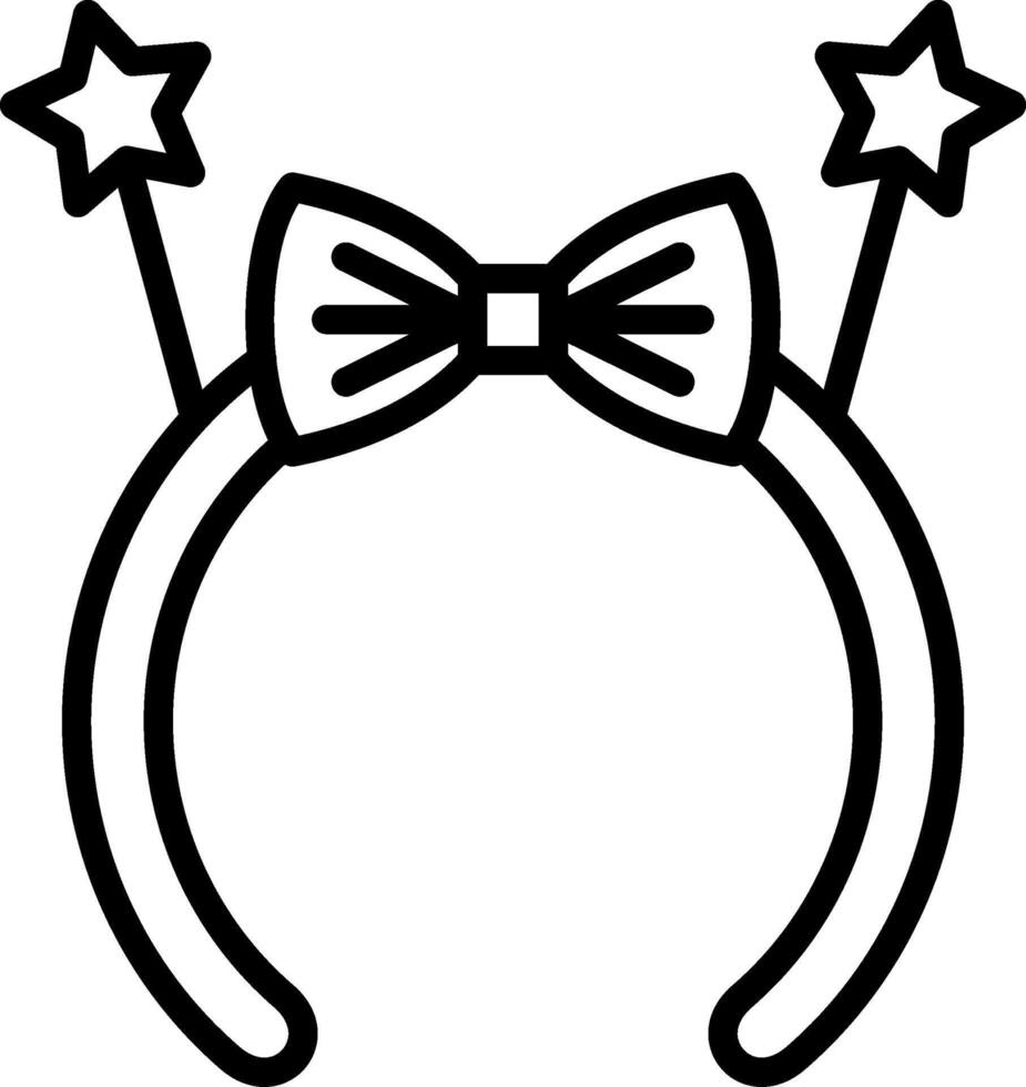 Headband Line Icon Design vector