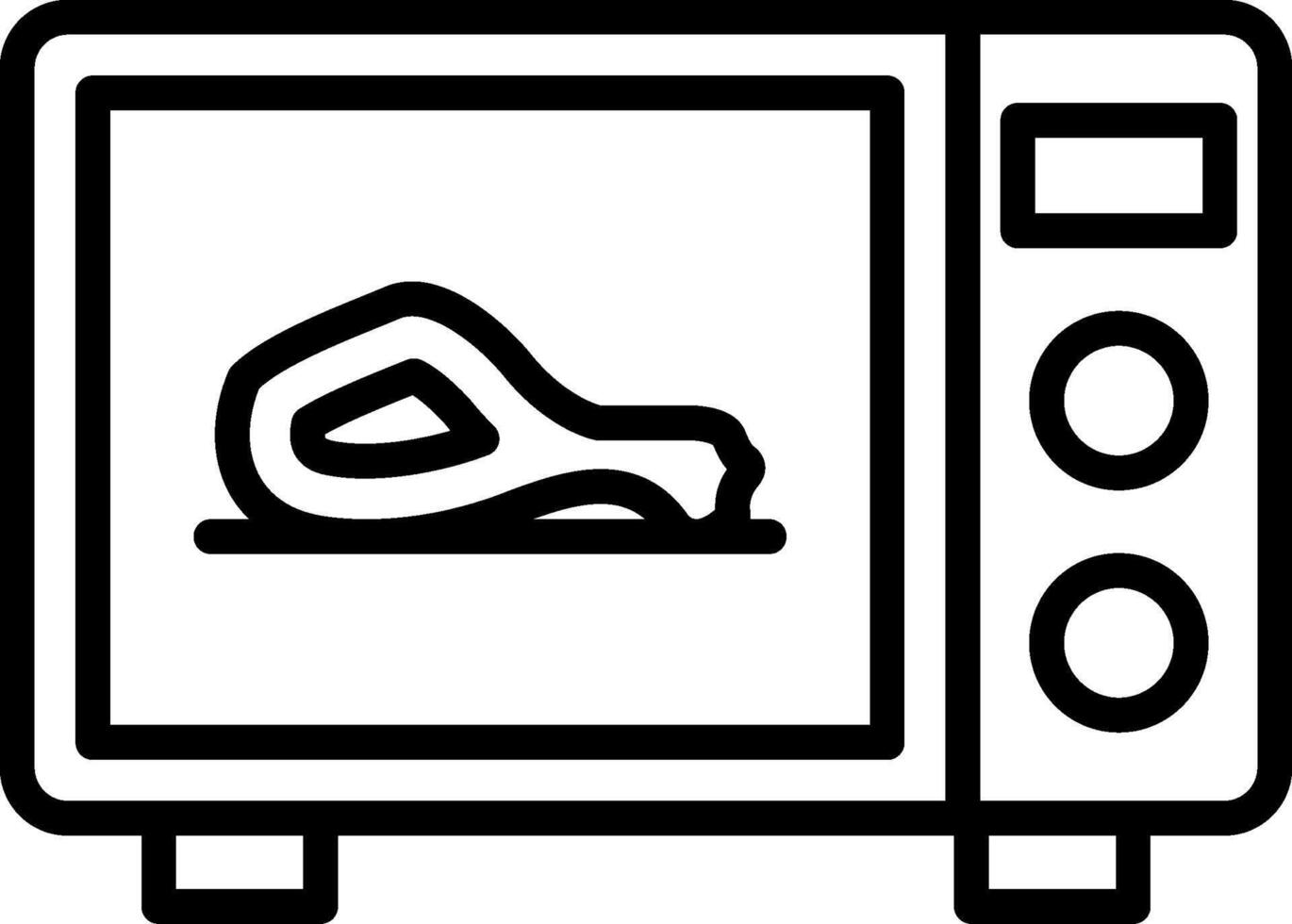 Oven Line Icon Design vector