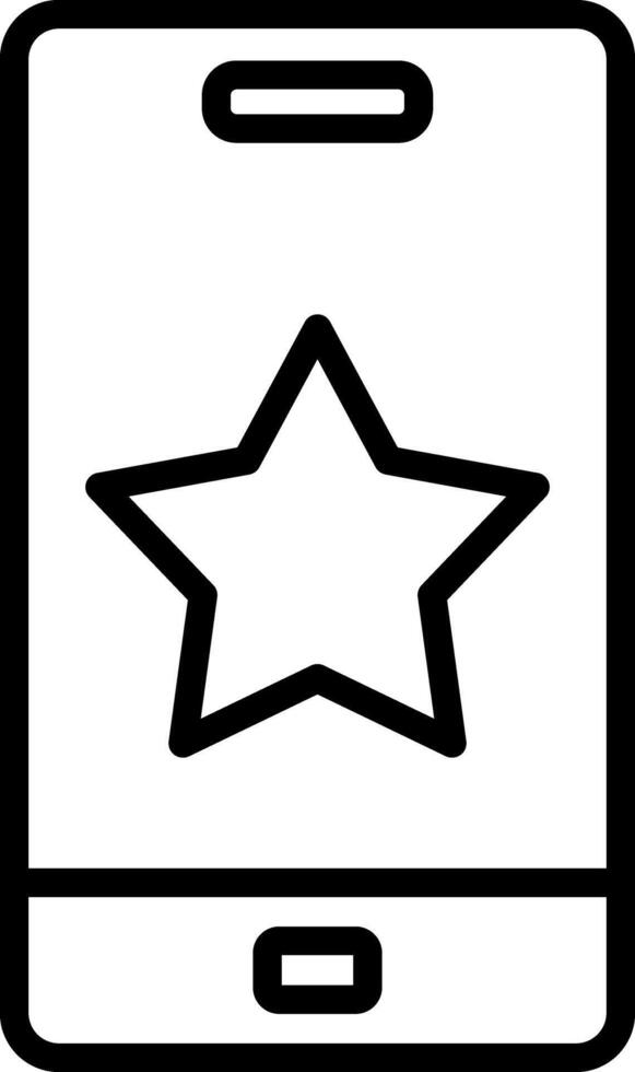 Smartphone Line Icon Design vector