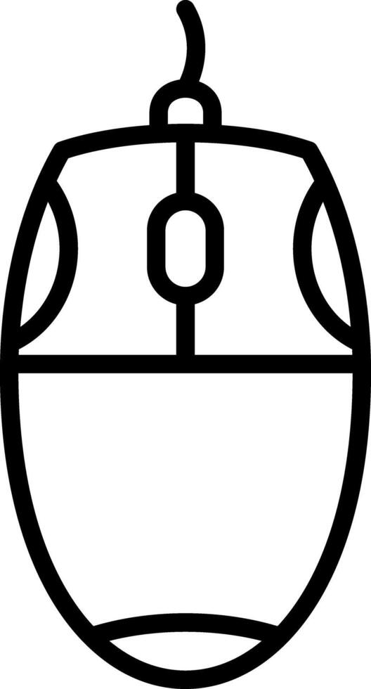 Mouse Line Icon Design vector