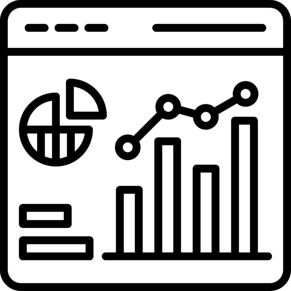 Predictive Chart Line Icon Design vector