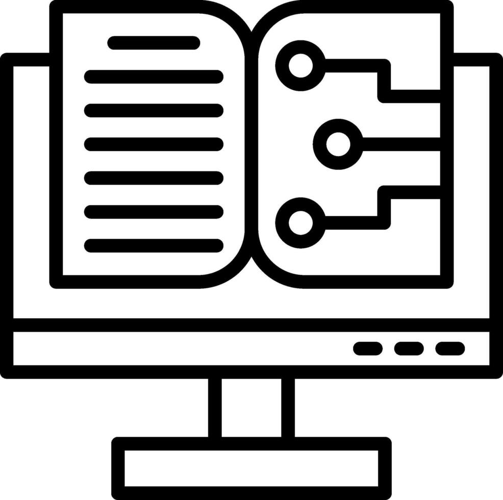 Book Line Icon Design vector