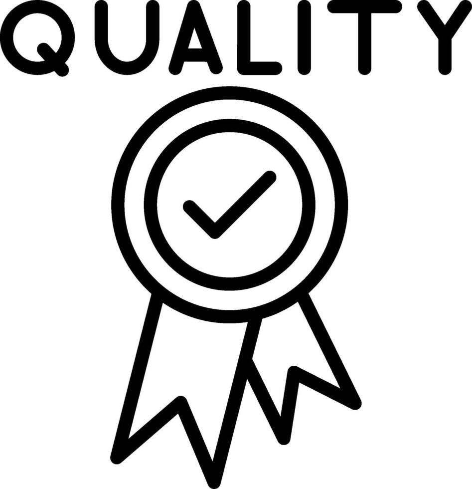 Quality Line Icon Design vector