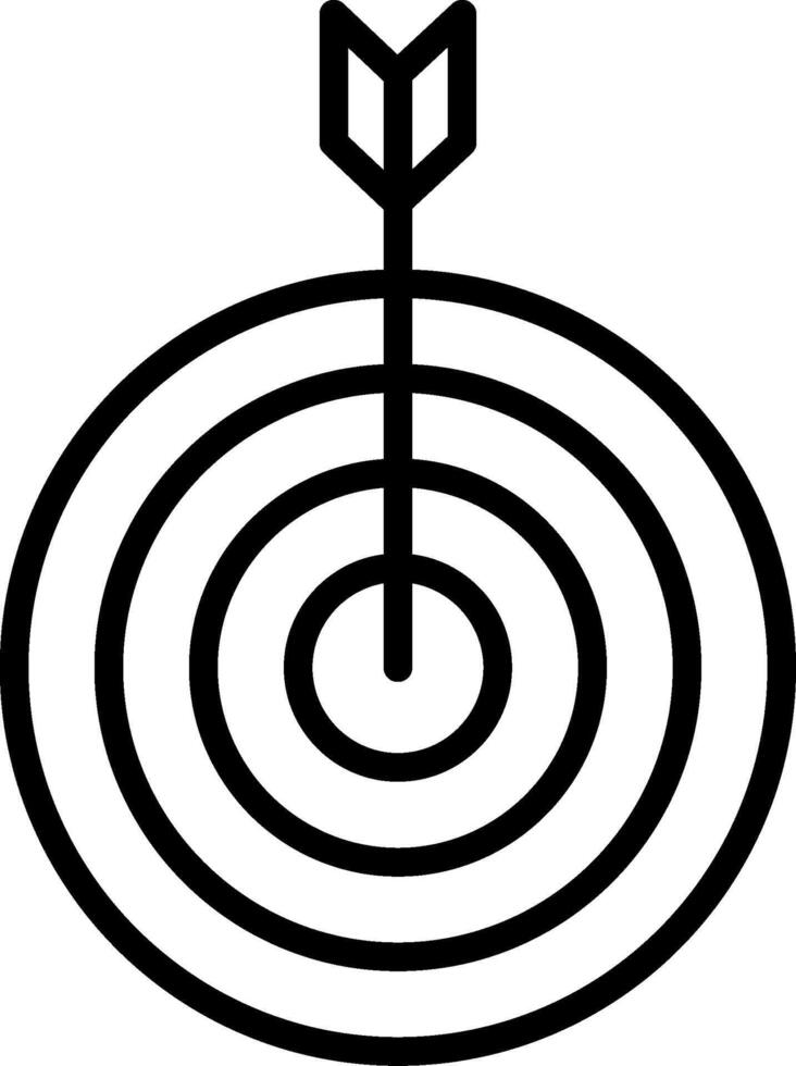 Mission Line Icon Design vector