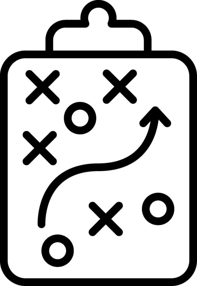 Strategy Line Icon Design vector