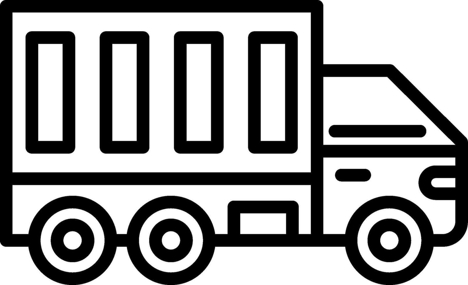Truck Line Icon Design vector