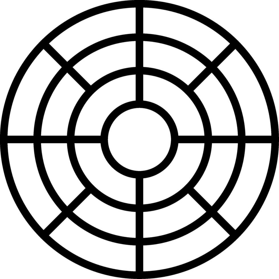 Color Circle Line Icon Design vector