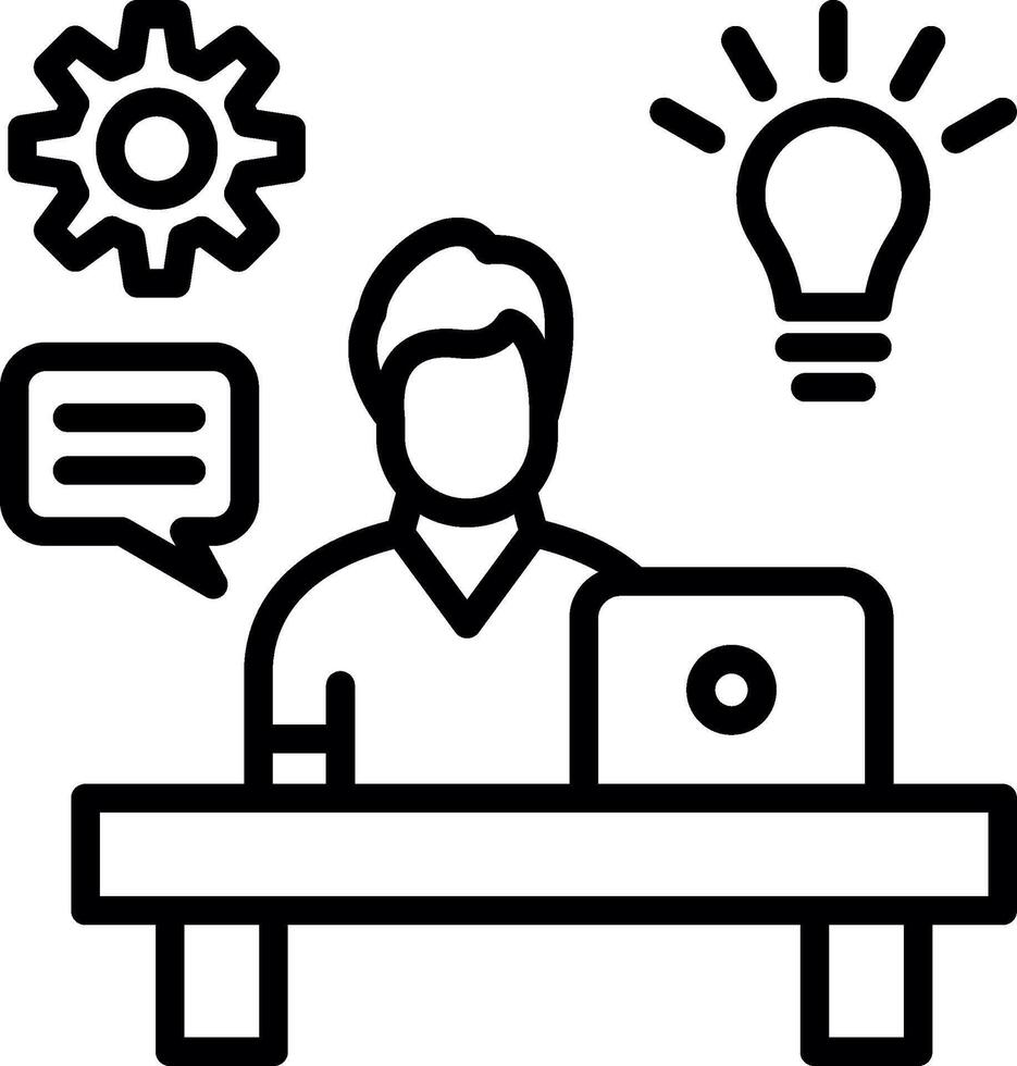 Skill Line Icon Design vector