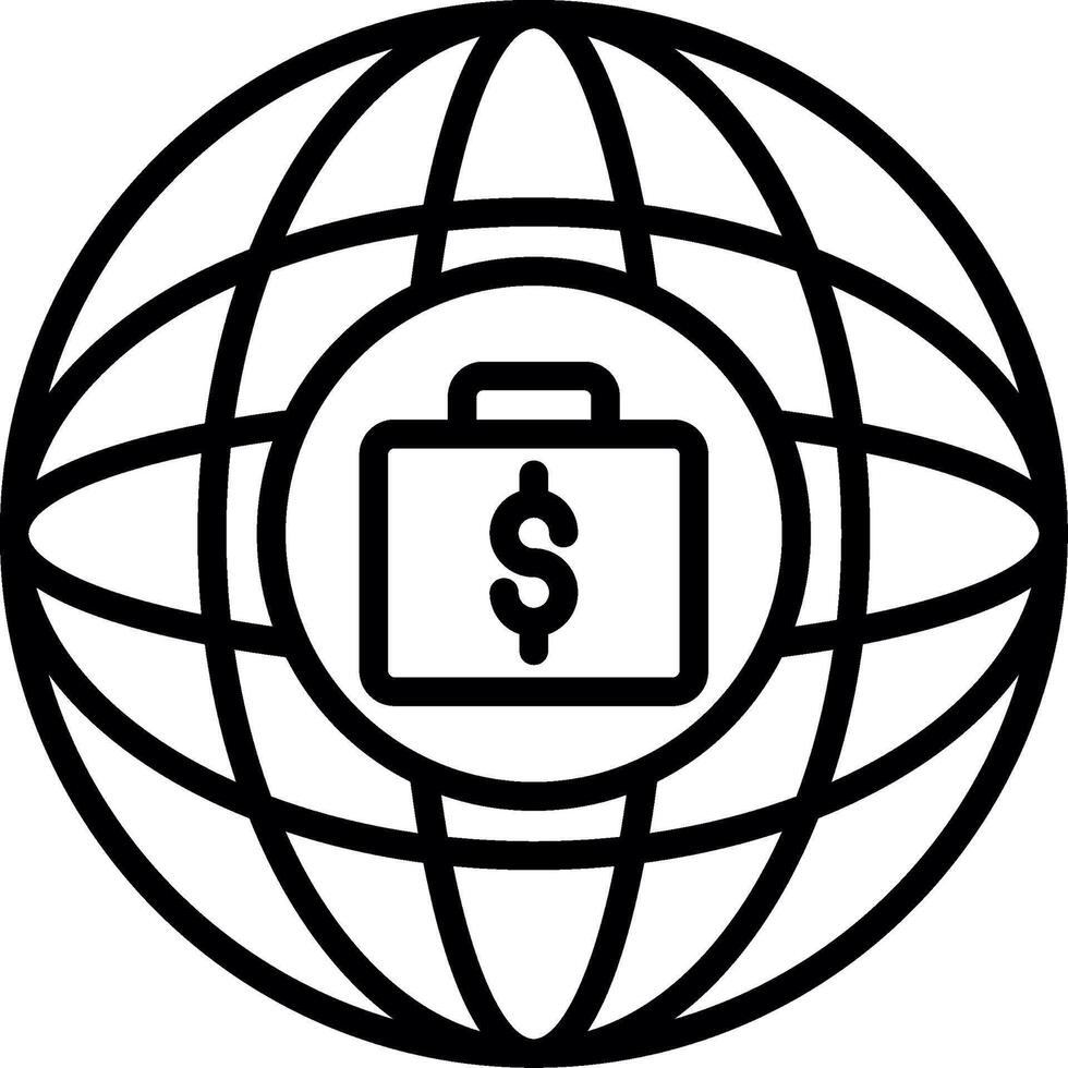 Global Line Icon Design vector