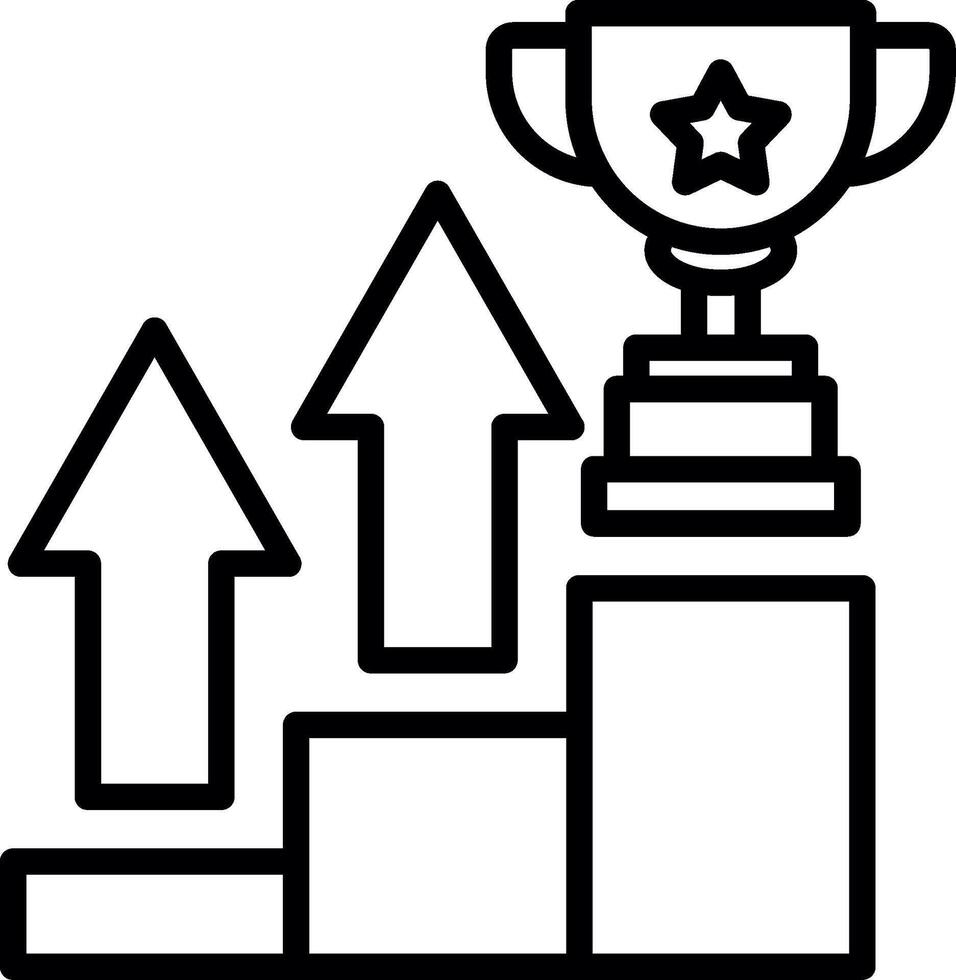 Success Line Icon Design vector