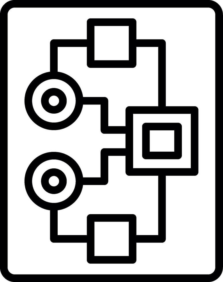 Plan Line Icon Design vector