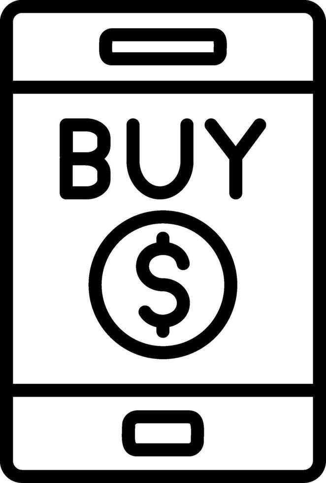 Buy Line Icon Design vector