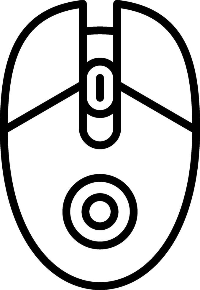 Mouse Line Icon Design vector