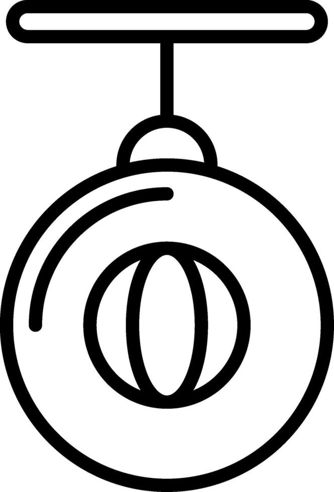 Punching Ball Line Icon Design vector