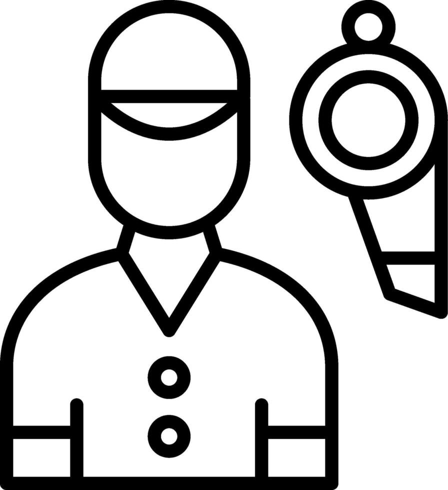 Coach Line Icon Design vector