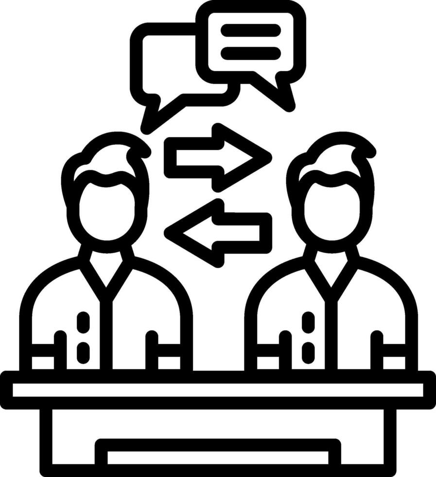 Conversation Line Icon Design vector