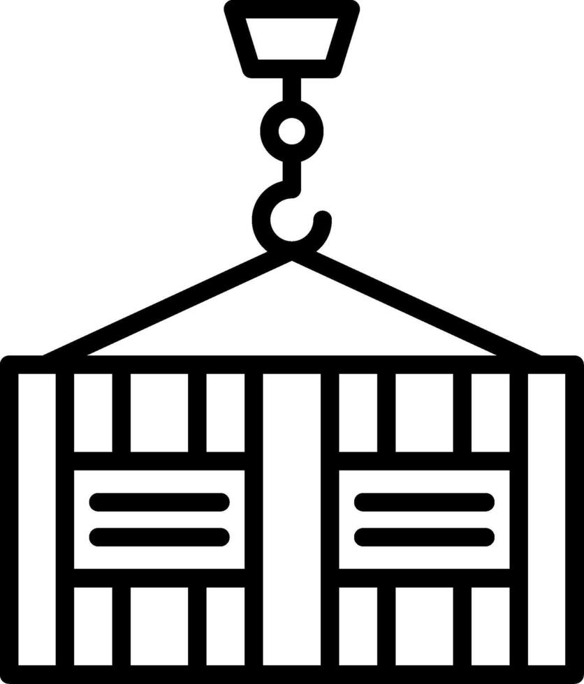 Container Line Icon Design vector