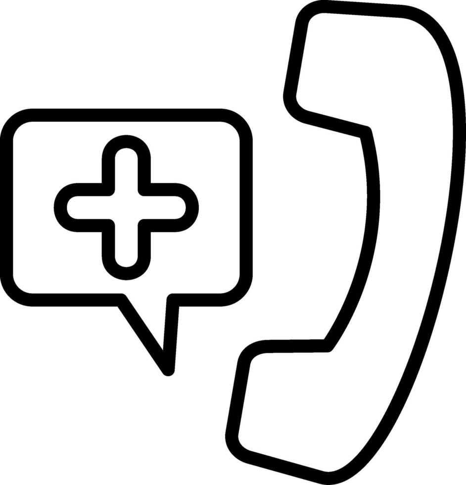 Phone Line Icon Design vector