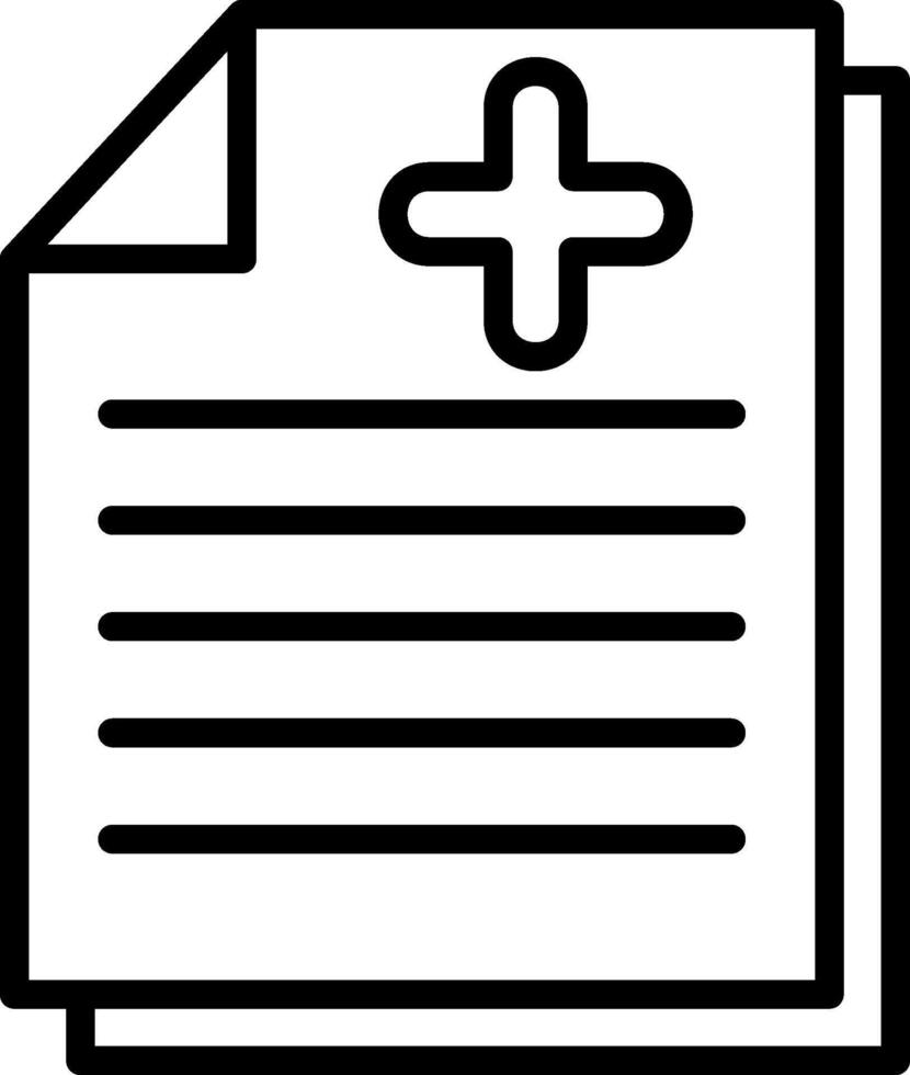 Document Line Icon Design vector