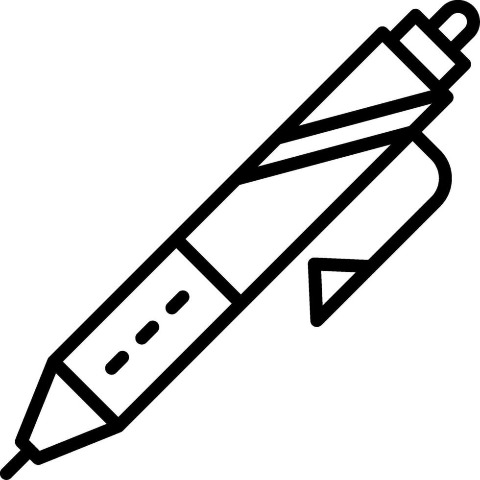 Pen Line Icon Design vector