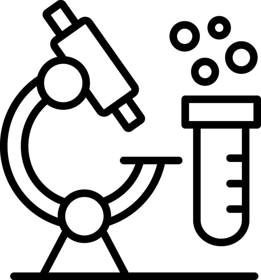 Labortary Line Icon Design vector