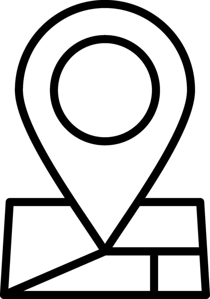 Map Pointer Line Icon Design vector