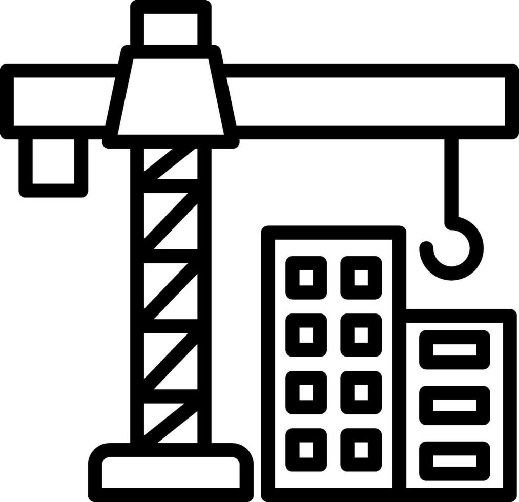 Construction Line Icon Design vector