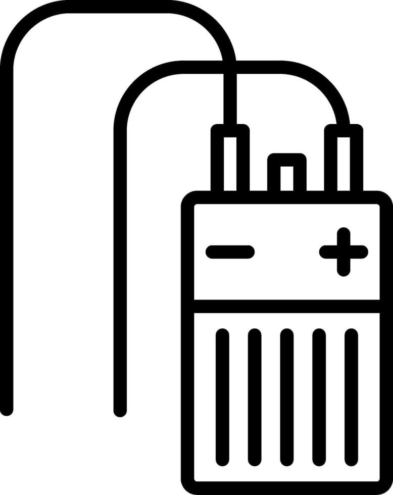 Capacitor Line Icon Design vector