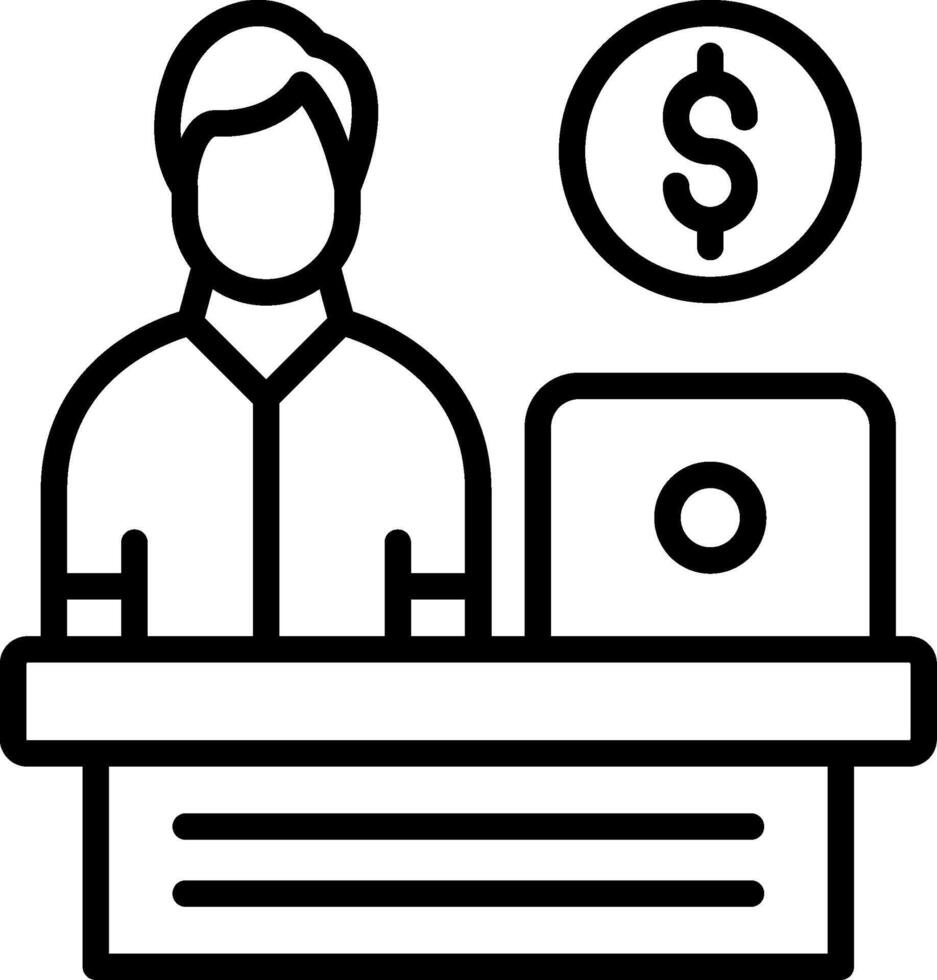 Office Line Icon Design vector