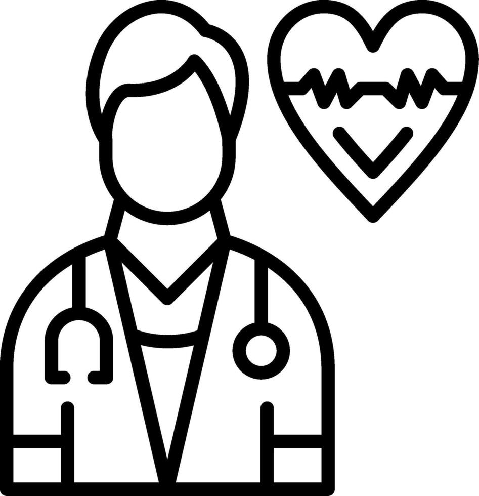 Doctor Line Icon Design vector