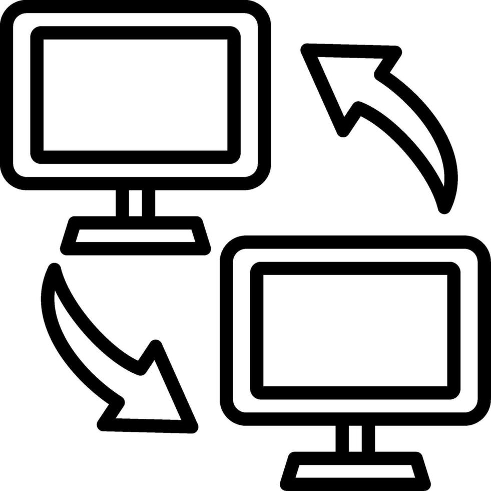 Transfer Line Icon Design vector