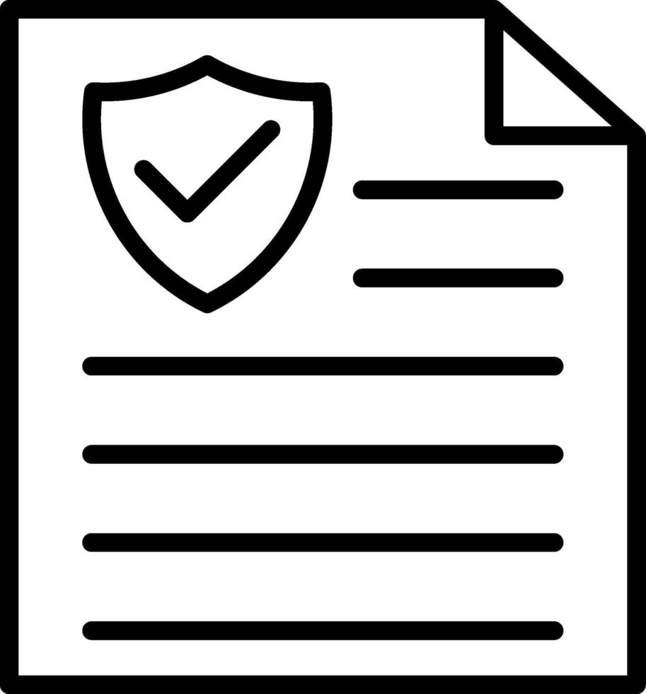Insurance Line Icon Design vector