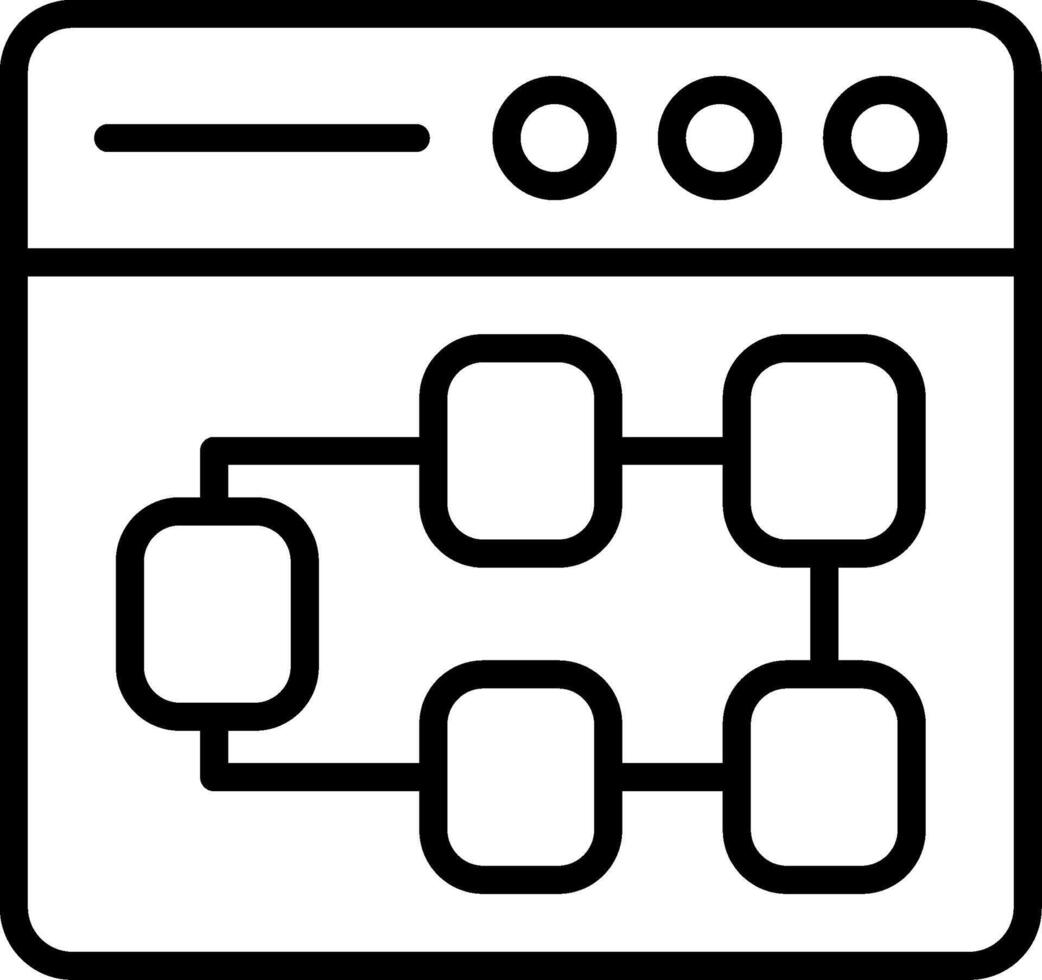 Structure Line Icon Design vector
