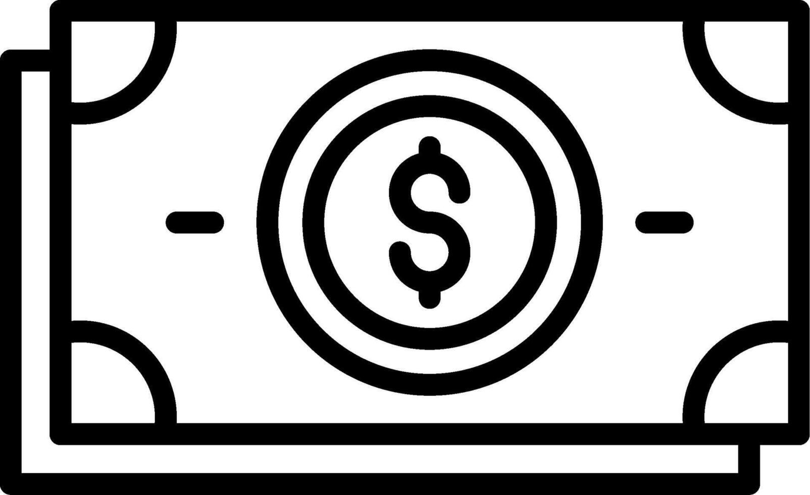 Money Line Icon Design vector