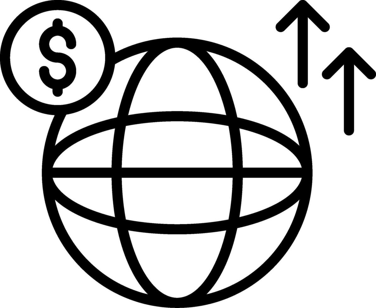 Global Line Icon Design vector