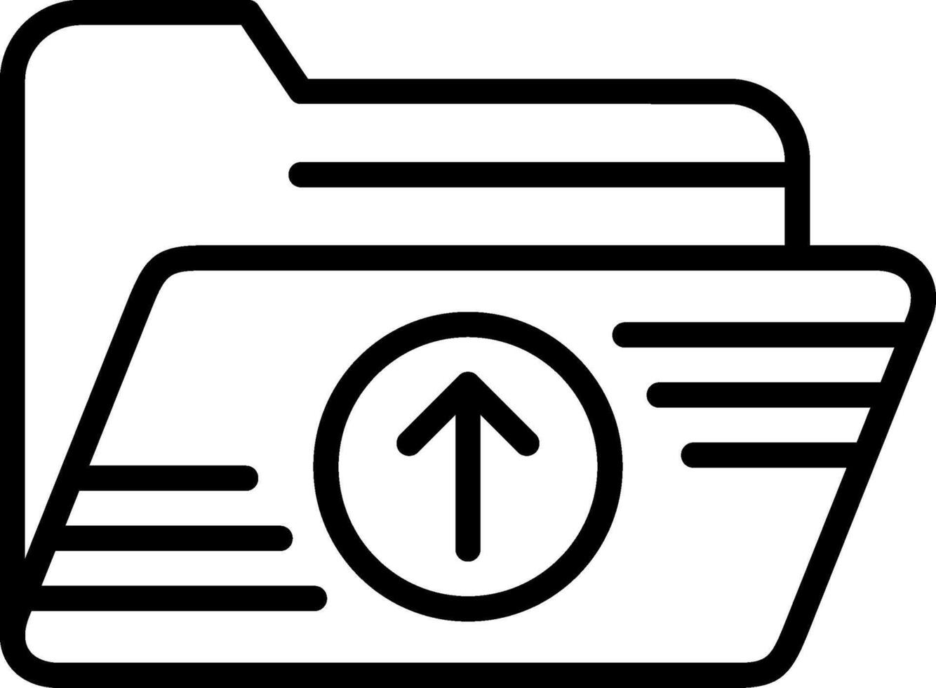 Upload Line Icon Design vector