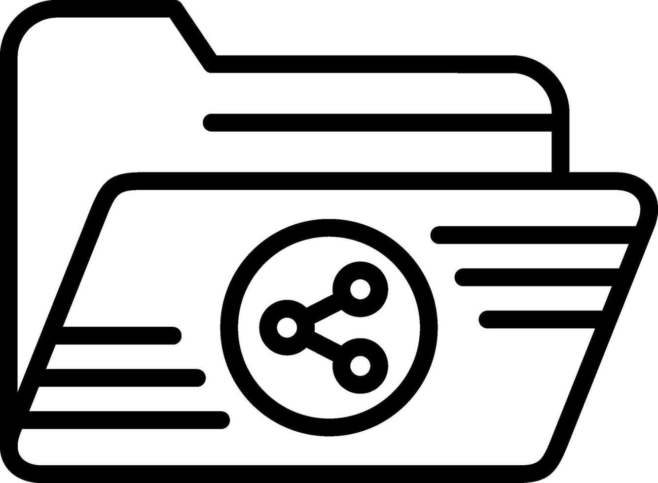 Share Line Icon Design vector