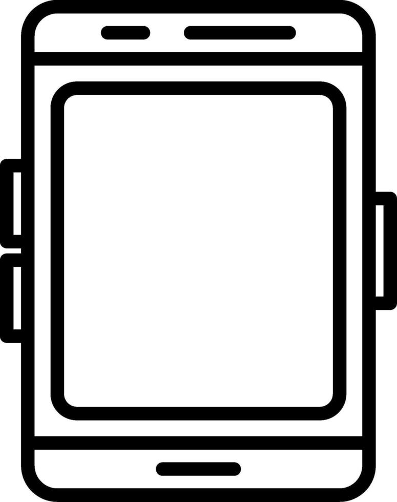 Smartphone Line Icon Design vector