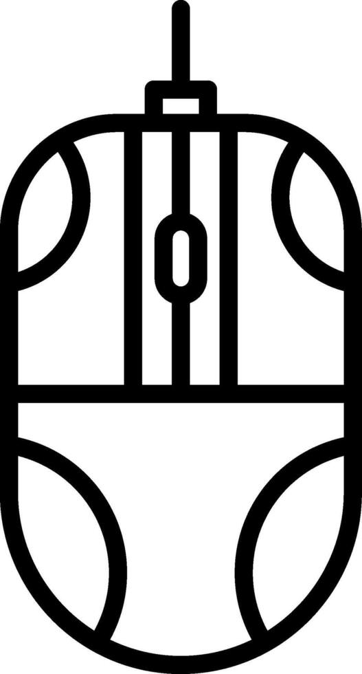 Mouse Line Icon Design vector