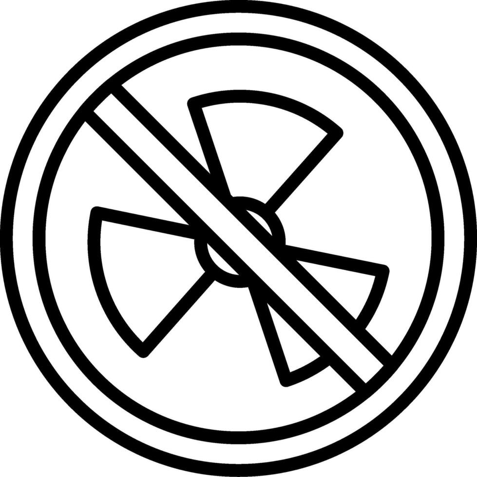 Radiactive Line Icon Design vector