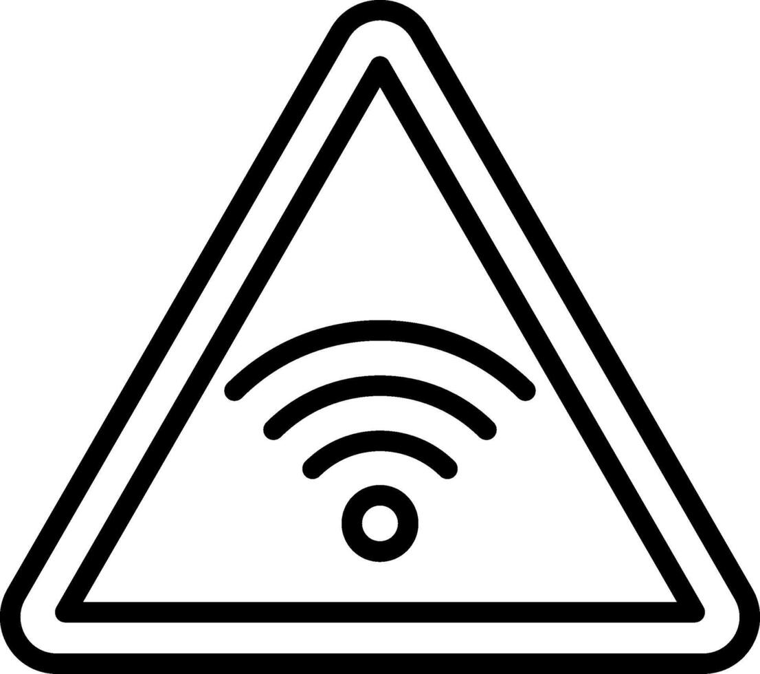 Wifi Line Icon Design vector