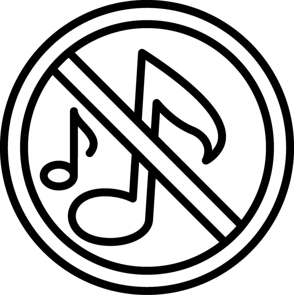 Music Line Icon Design vector
