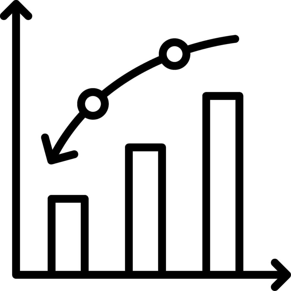 Loss Line Icon Design vector