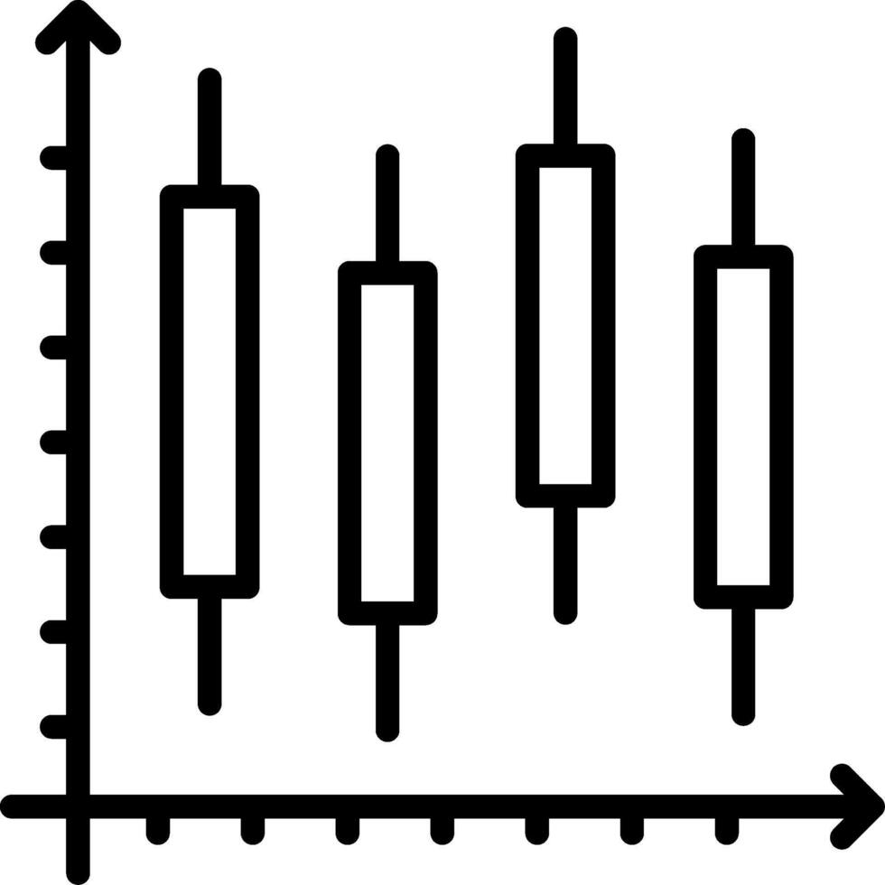 Stock Chart Line Icon Design vector