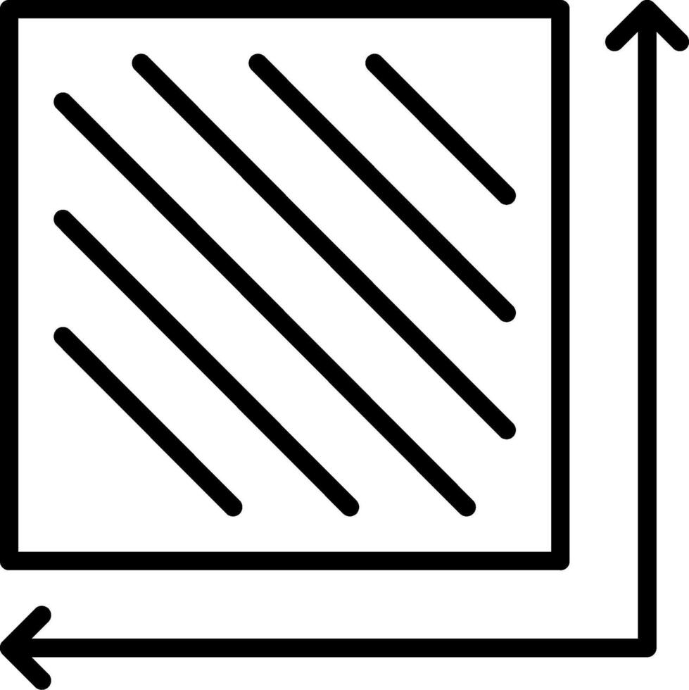 Area Line Icon Design vector