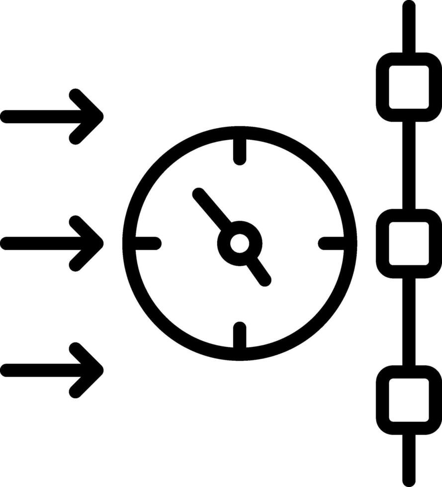 Timeline Line Icon Design vector