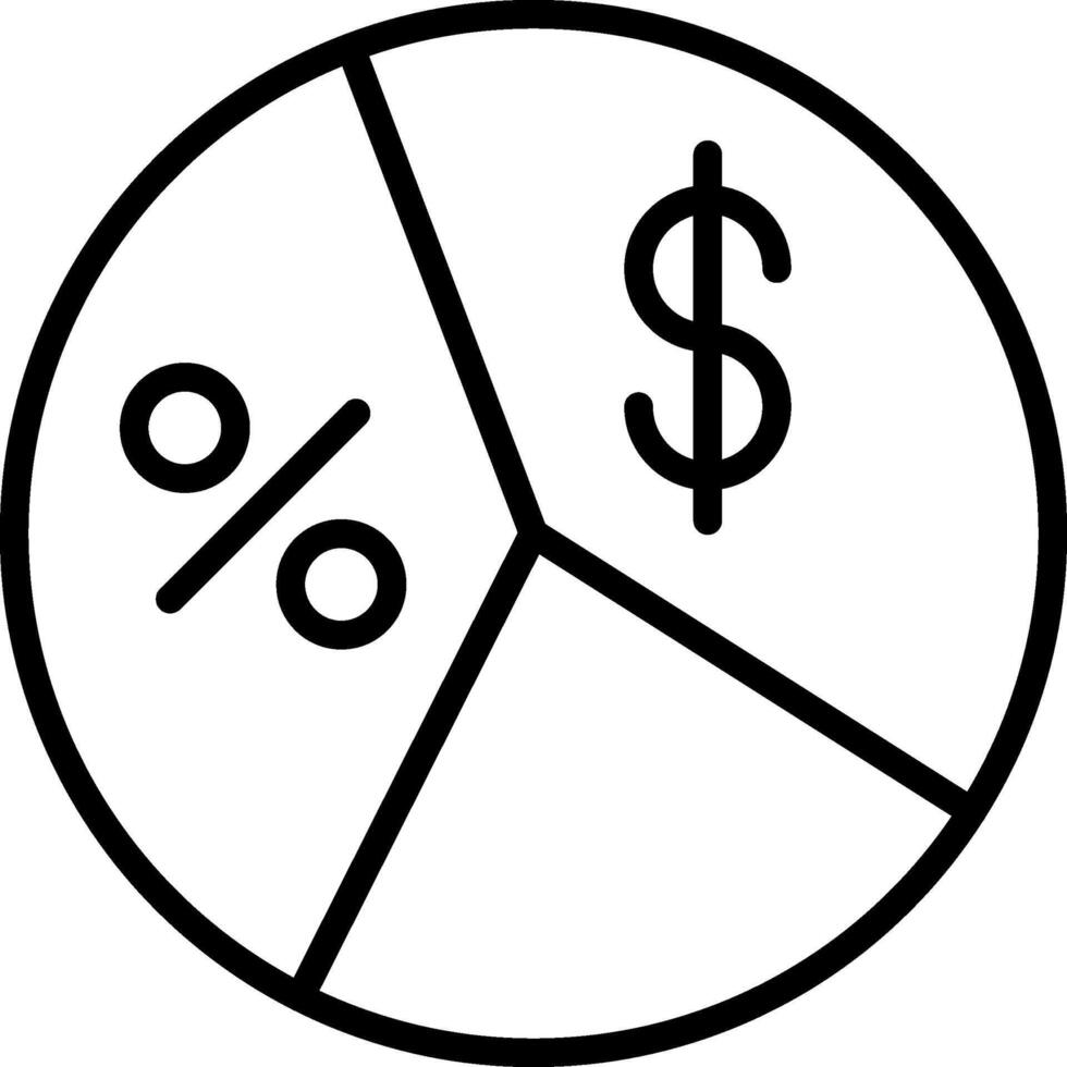 Ratio Line Icon Design vector