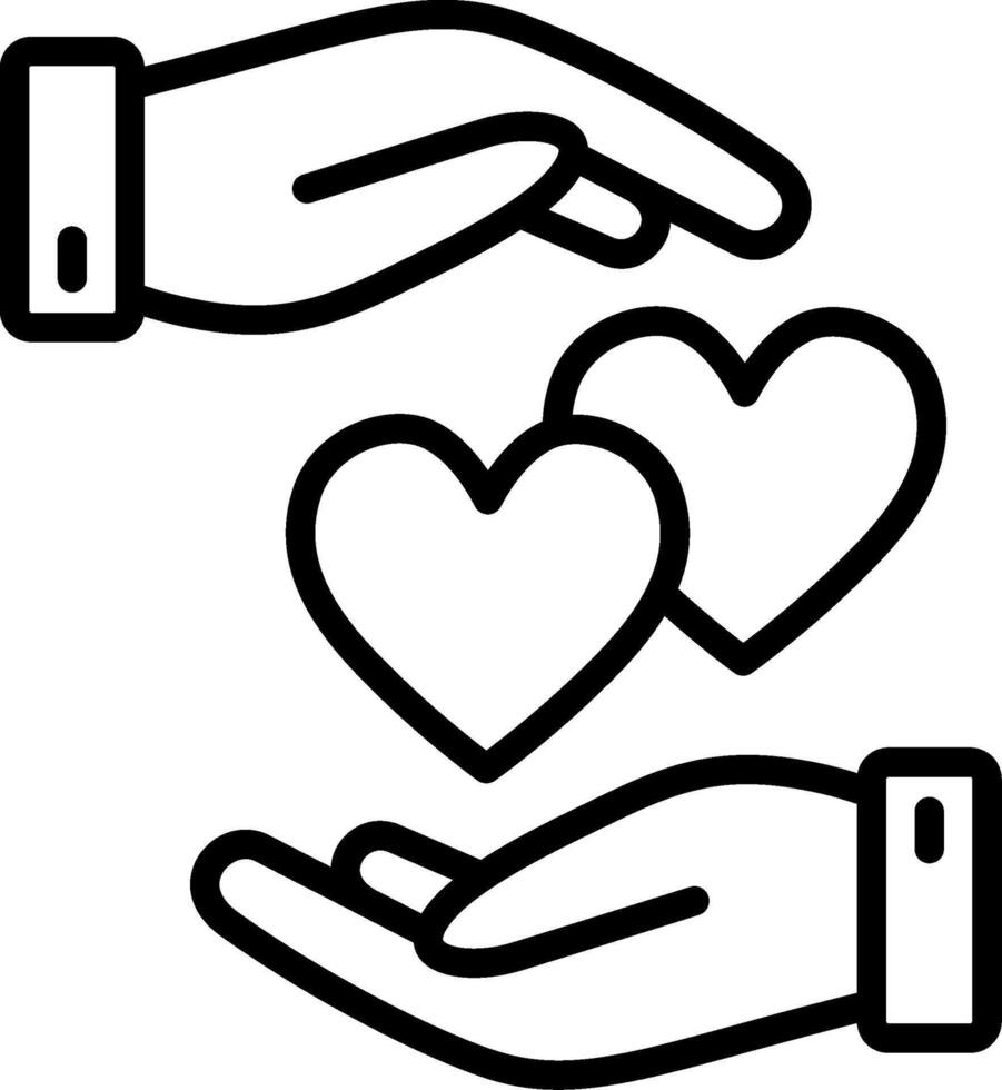 Helping Line Icon Design vector