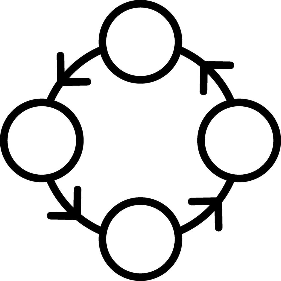 Cycle Line Icon Design vector