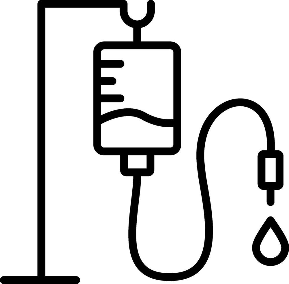 Iv Line Icon Design vector